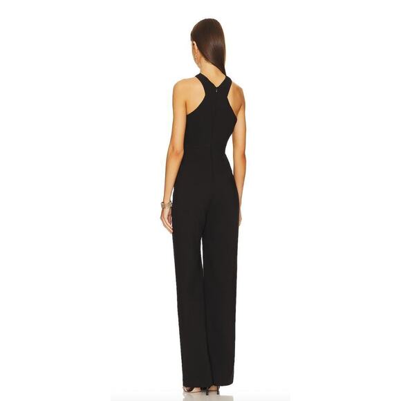 NEW $358 Revolve LIKELY Black Halter Avie Jumpsuit - Picture 3 of 10